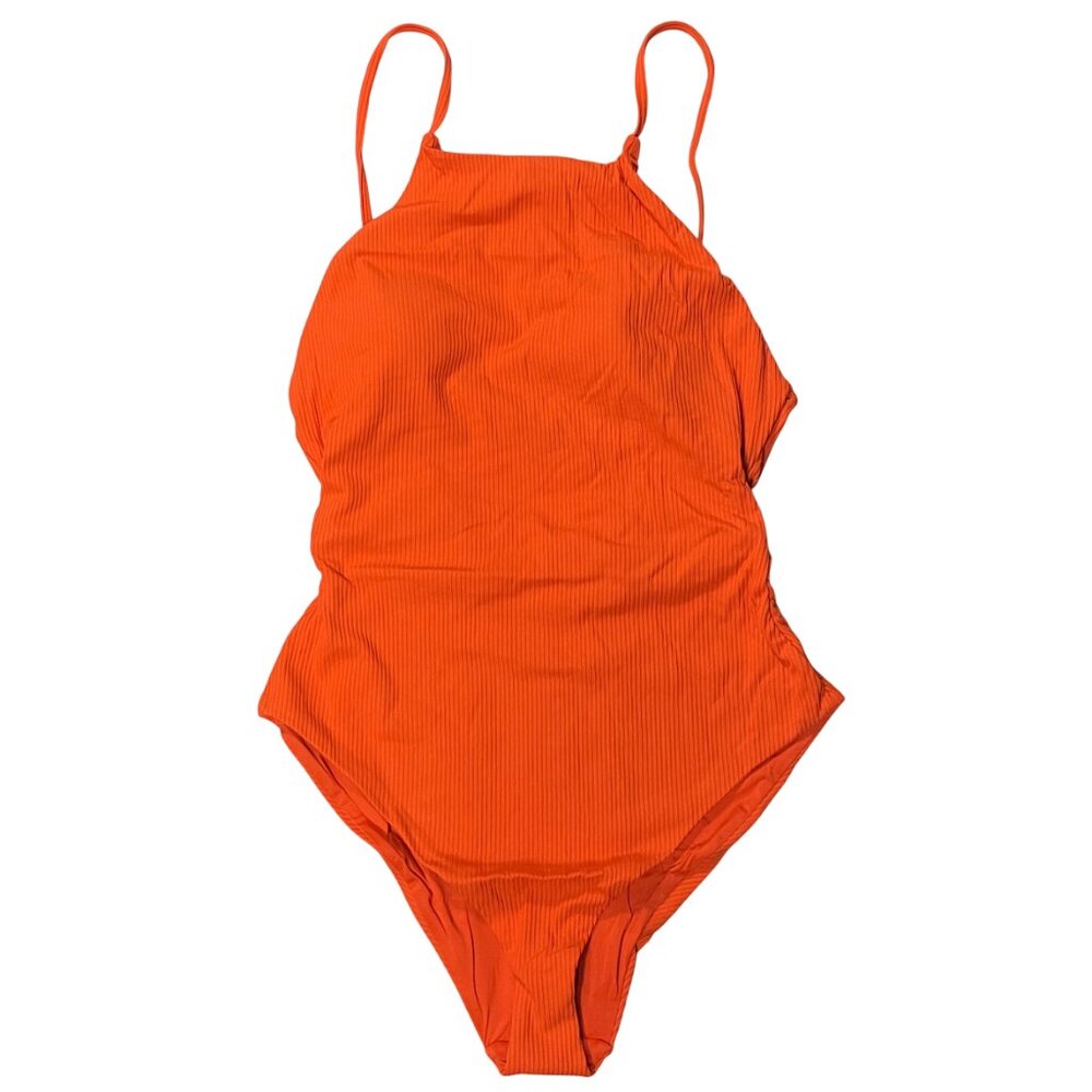 Andie Women's One Piece in Vibrant Orange - Picture 2 of 10